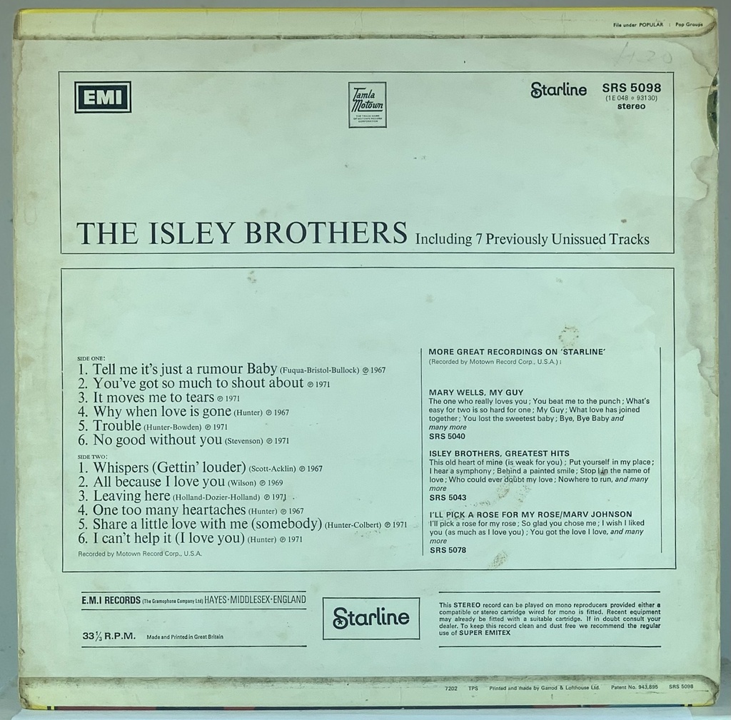 THE ISLEY BROTHERS LPレコード３枚セット Isley Brothers,The - The Isley Brothers (LP usado) | Tracks Rio